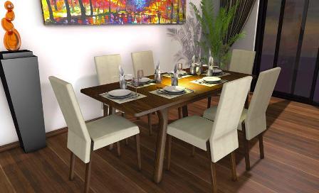 Barbuda étkező asztal, Antigua étkező szék